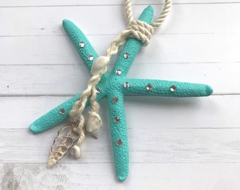 Starfish Wall Art, Coastal Wall Decor, Beach House Decor, Large Christmas Tree Ornament for Beach Lover, Housewarming Gift for Newlywed