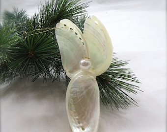 Shell Angel Ornament - abalone
