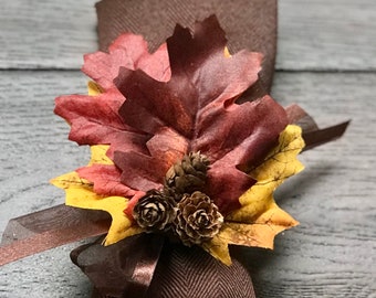 Oak Leaf Napkin Ring, Fall Decor, Thanksgiving Decor, Housewarming Gift For Her