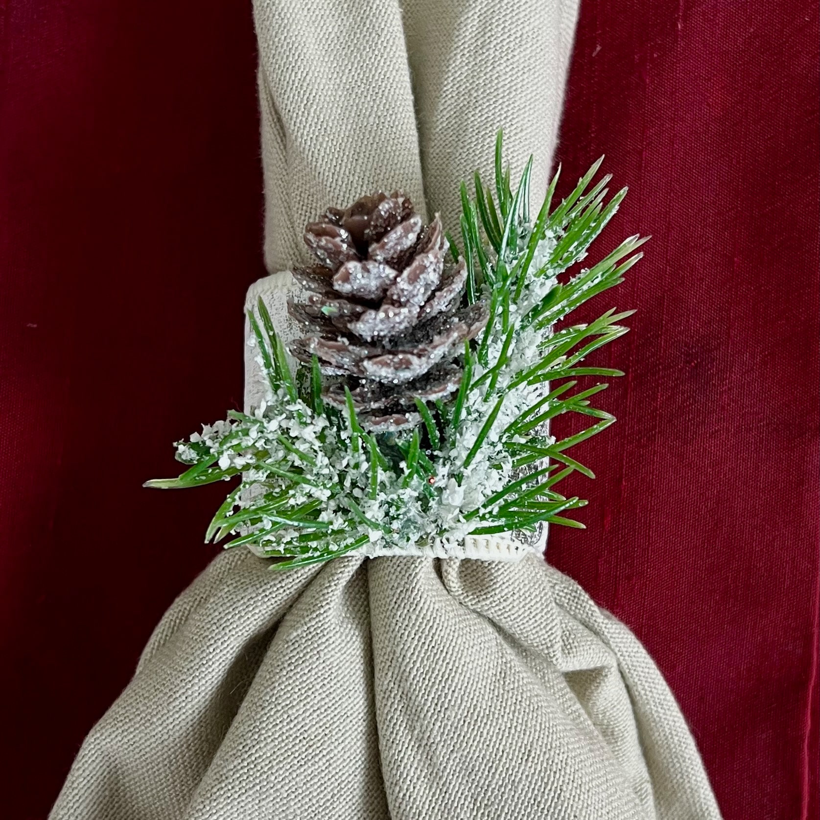 Birch napkin rings deals