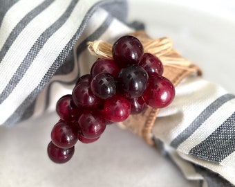 Napkin Rings - Grapes