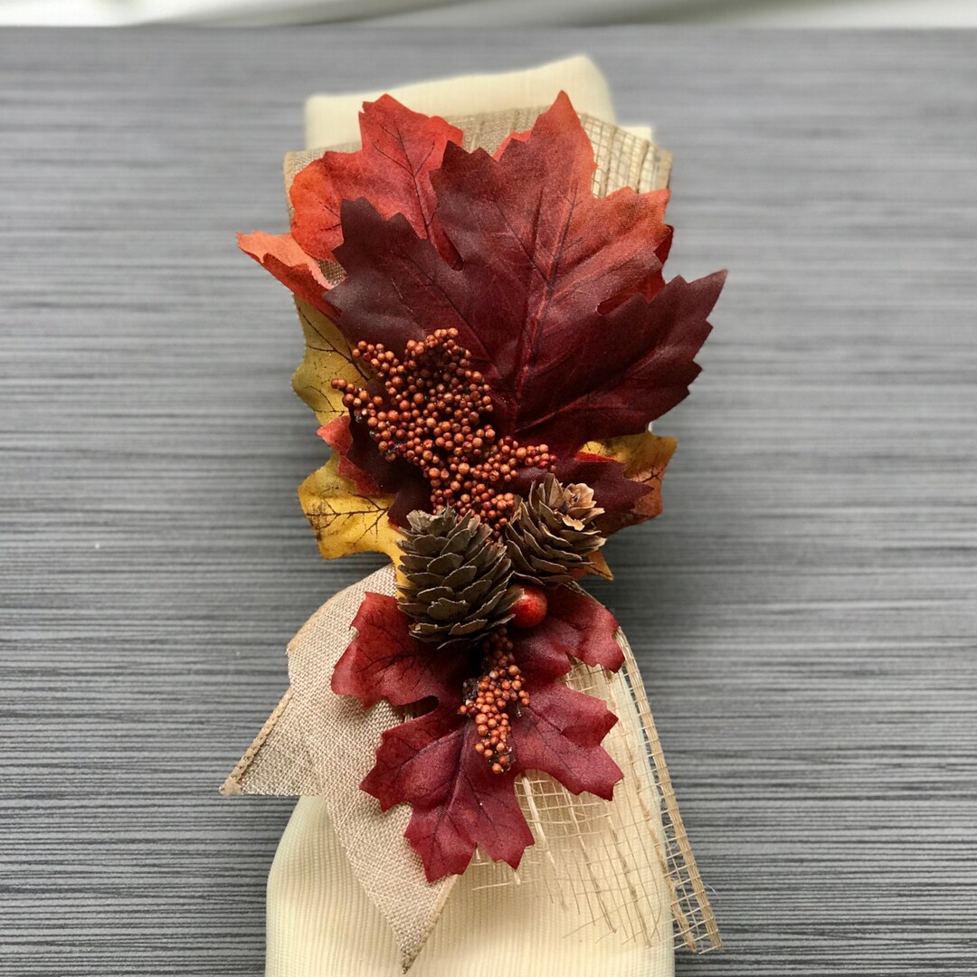 Fall Napkin Ring, Fall Decorations for Home, Fall Tabletop Decor for