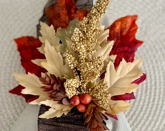 Napkin Ring, Thanksgiving Decor Table,  Autumn Decor for Table, Fall Wedding Decor, Made in the USA, Fall Leaves Decor, Table Decorations