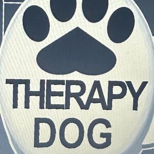 Auf fachmännischer Buchstabenperle. Diensthund, Therapiehund