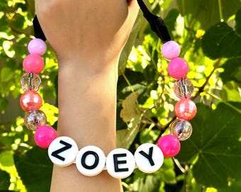 Personalized Beaded Dog Collar Custom Name Necklace Gift