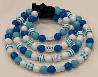 Holiday Winter beaded Dog collar!