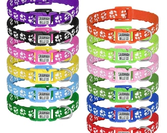 Paw Print Puppy Collar - Savannah Belle Co.