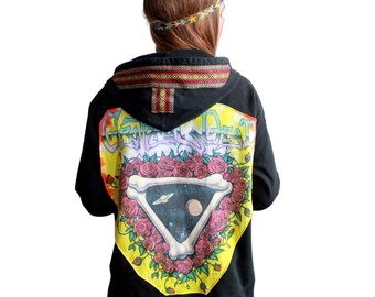 Custom MADE TO ORDER Grateful Dead Hoodie Space Your Face Bones Tie Dye Hooded Sweatshirt By MountainGirlClothing