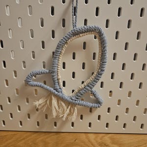 Macrame space rocket wall hanging. Kids or nursery decor