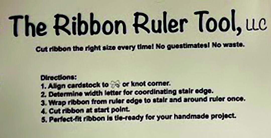 Ribbon Cutting Ruler Handheld Tool for Tying Knots Bows to Embellish ...
