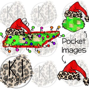 Staat overzicht kerst gemene groene luipaard man Tennessee digitale png-afbeelding digitale download