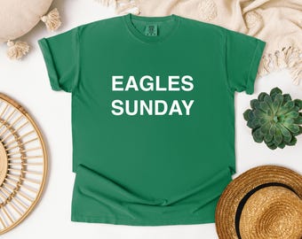 イーグルスTシャツ、フットボールサンデー用、バードTシャツ、友人へのギフトTシャツ