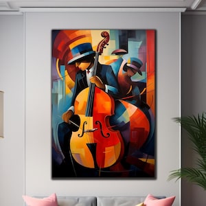 Jazz Music Tempered Glass Wall Art, Musical Wall Art, Musician Glass Decor, Extra Large Wall Art, Glass Print Art, Wall Hangings, Home Decor