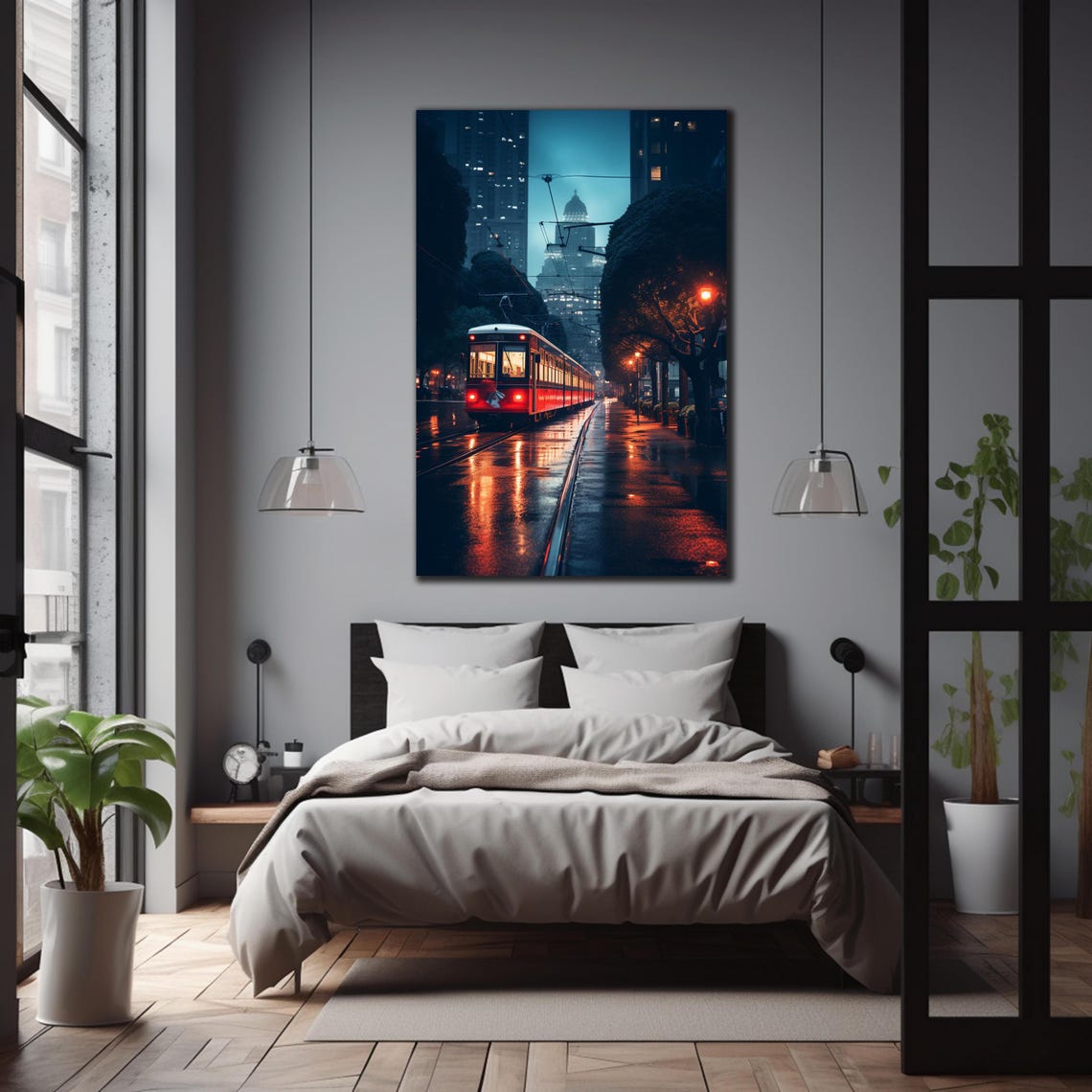 View of City View Wall Decor, Francisco Wall Art, Tempered Glass Wall Art ...