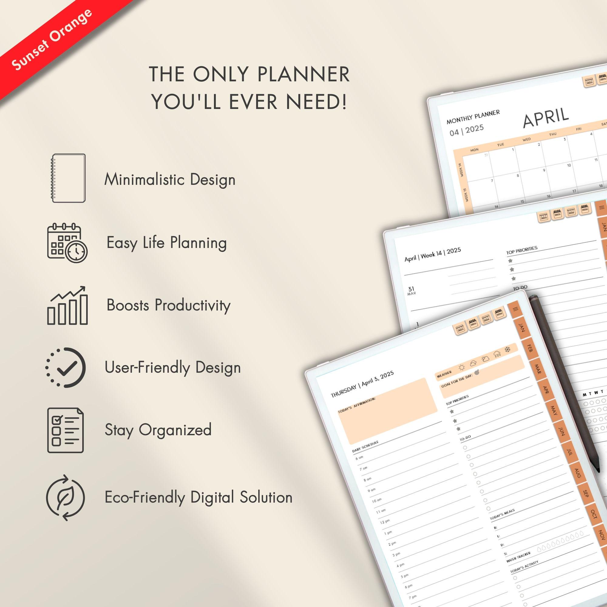 Remarkable Paper Pro Planner 2025-2026: Ultimate Digital Template ...