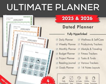 reMarkable Paper Pro Planner 2025-2026: Ultimate Digital Planner