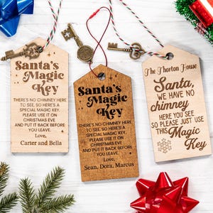 &quot;Gravierter Weihnachtsschlüssel: Weihnachtsschmuck &quot;&quot;Schlüssel&quot;&quot;.&quot;