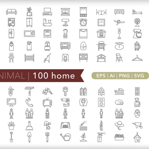 100 Education Icons School Icon Illustrations EPS AI PNG - Etsy