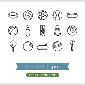Iconenset sportuitrusting: SVG, AI, PNG (digitale download) afbeelding 2