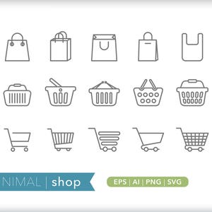 ショップアイコン | ストアアイコン | SVG AI PNG | デザイン、ソーシャルメディア、ウェブサイト、Canva、印刷物用のデジタルダウンロード