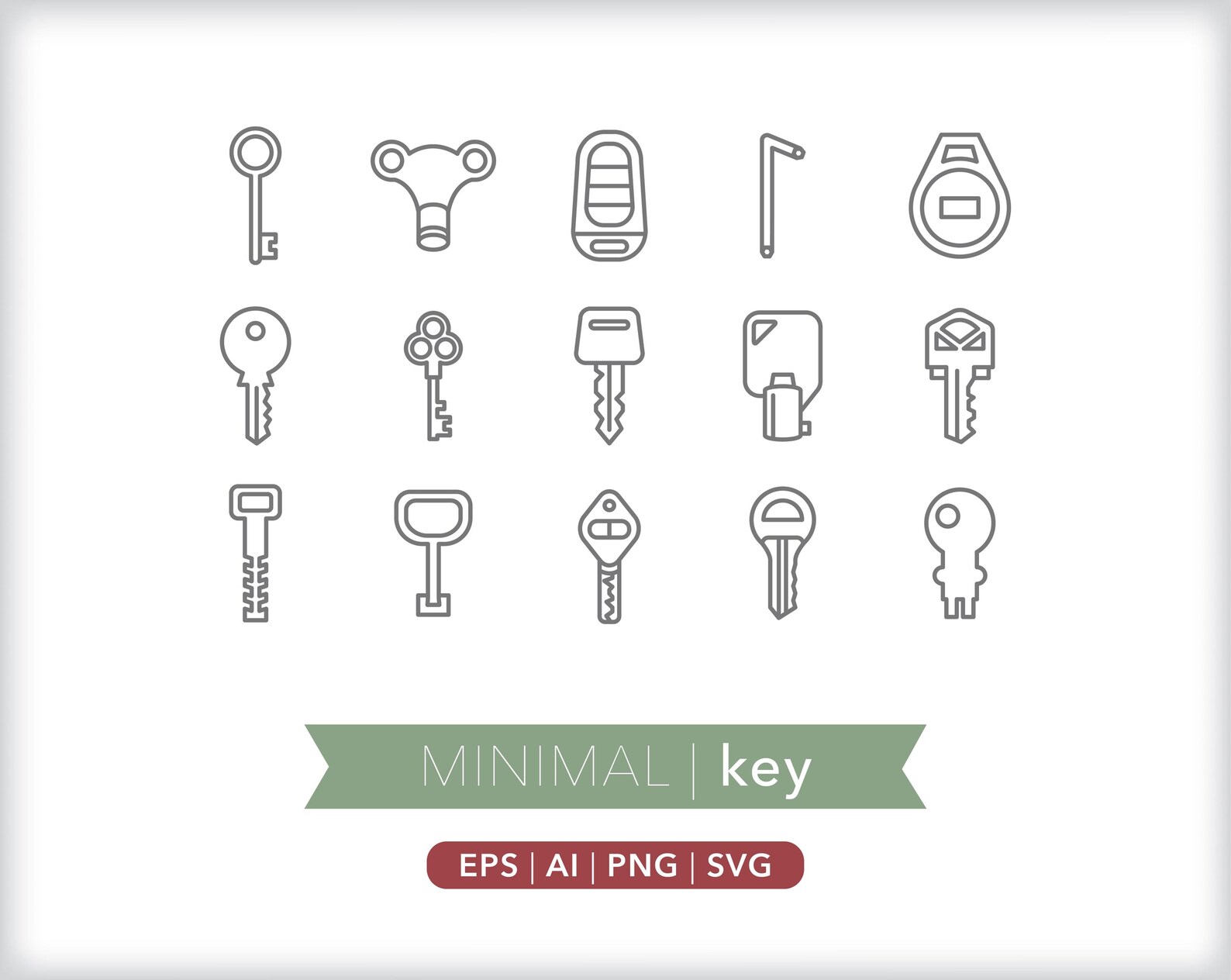 Key Icon Ico Key Icons | SVG AI PNG | Digital Download for Design, Social Media ...