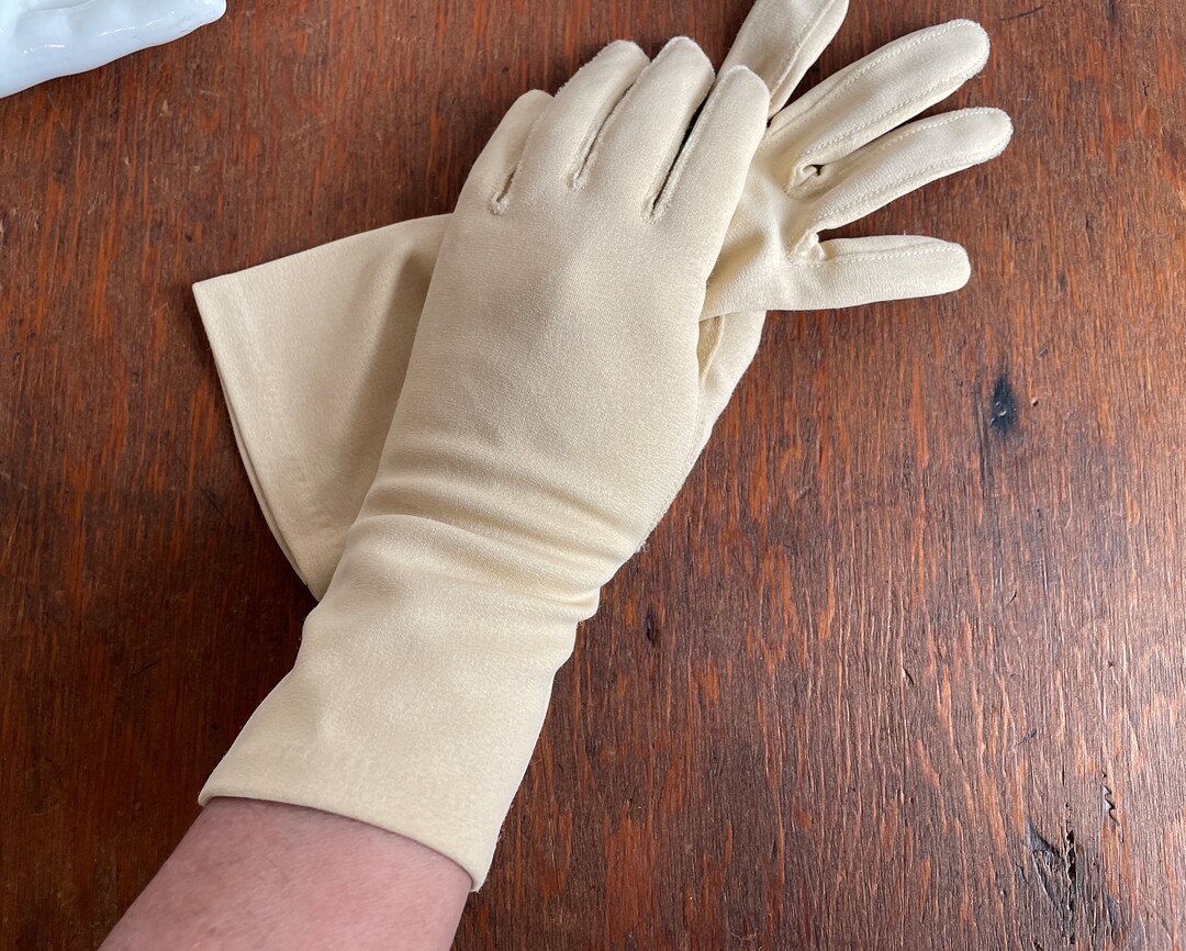 Cafe Au Lait Light Brown Dress Gloves Vintage 1950s Womens Etsy