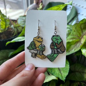 Frog and Toad Dangle Earrings