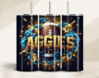 North Carolina A&T University 20oz Tumbler Sublimation Design