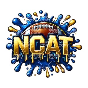 ノースカロライナ A&T 大学 PNG 昇華デザイン
