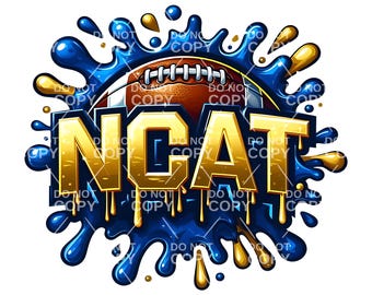 A & T Universität von North Carolina PNG Sublimationsdesign