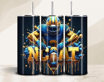 North Carolina A&T University 20oz Tumbler Sublimation Design