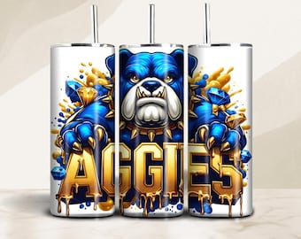 North Carolina A&T University 20oz Tumbler Sublimation Design