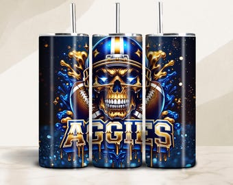 North Carolina A&T University 20oz Tumbler Sublimation Design