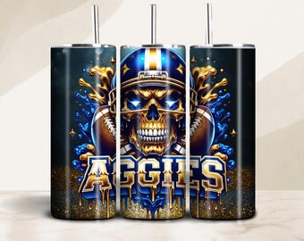 North Carolina A&T University 20oz Tumbler Sublimation Design