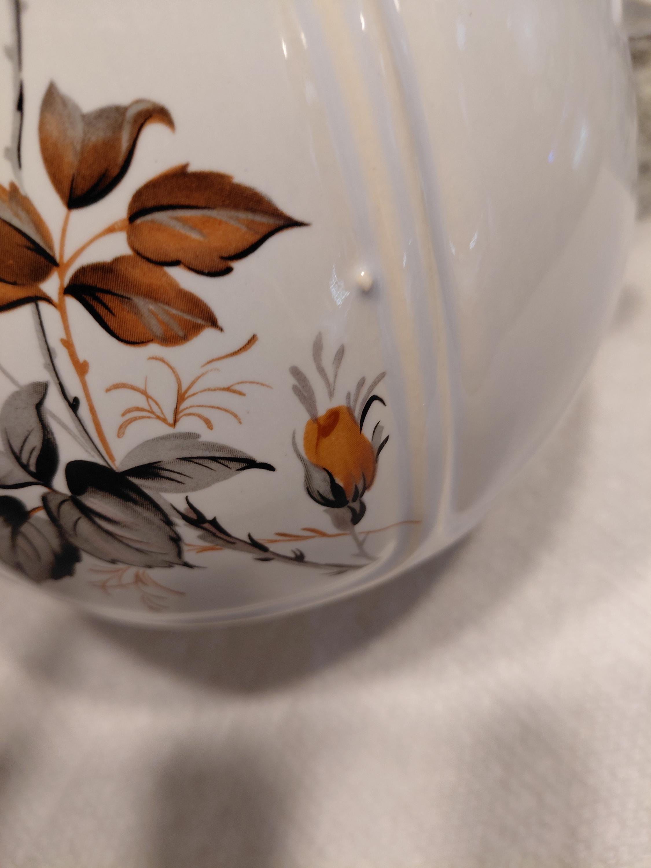Vintage - Mccoy Ceramic Water Pitcher - Floral - #7529 - U.S.A.