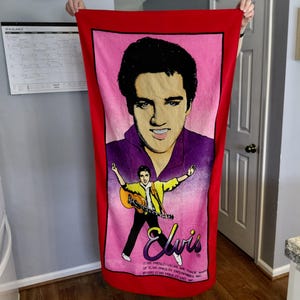 Elvis Presley Beach Towel - Etsy
