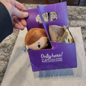 Vintage - Juego de 4 figuras Hallmark Itty Bittys "El Mago de Oz": Dorothy, León, Hombre de Hojalata y Espantapájaros - Nuevas y antiguas - En caja de cartón (desgarradas)