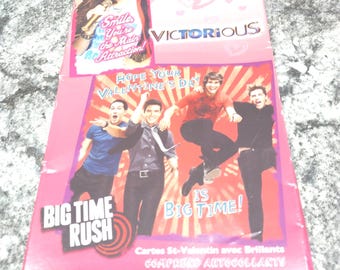 Vintage - Valentine Classroom Exchange Cards - (30) - Victorious/BIG TIME RUSH- American Greetings - New, Old Stock - Still Sealed