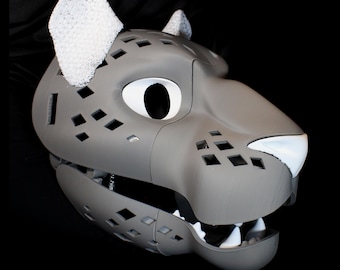 3D Printed Toony Panther/Feline Fursuit Head Base Kit (MADE TO ORDER)