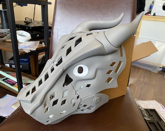 3D Printed Mudwing Fursuit Head Base Kit (MADE TO ORDER)