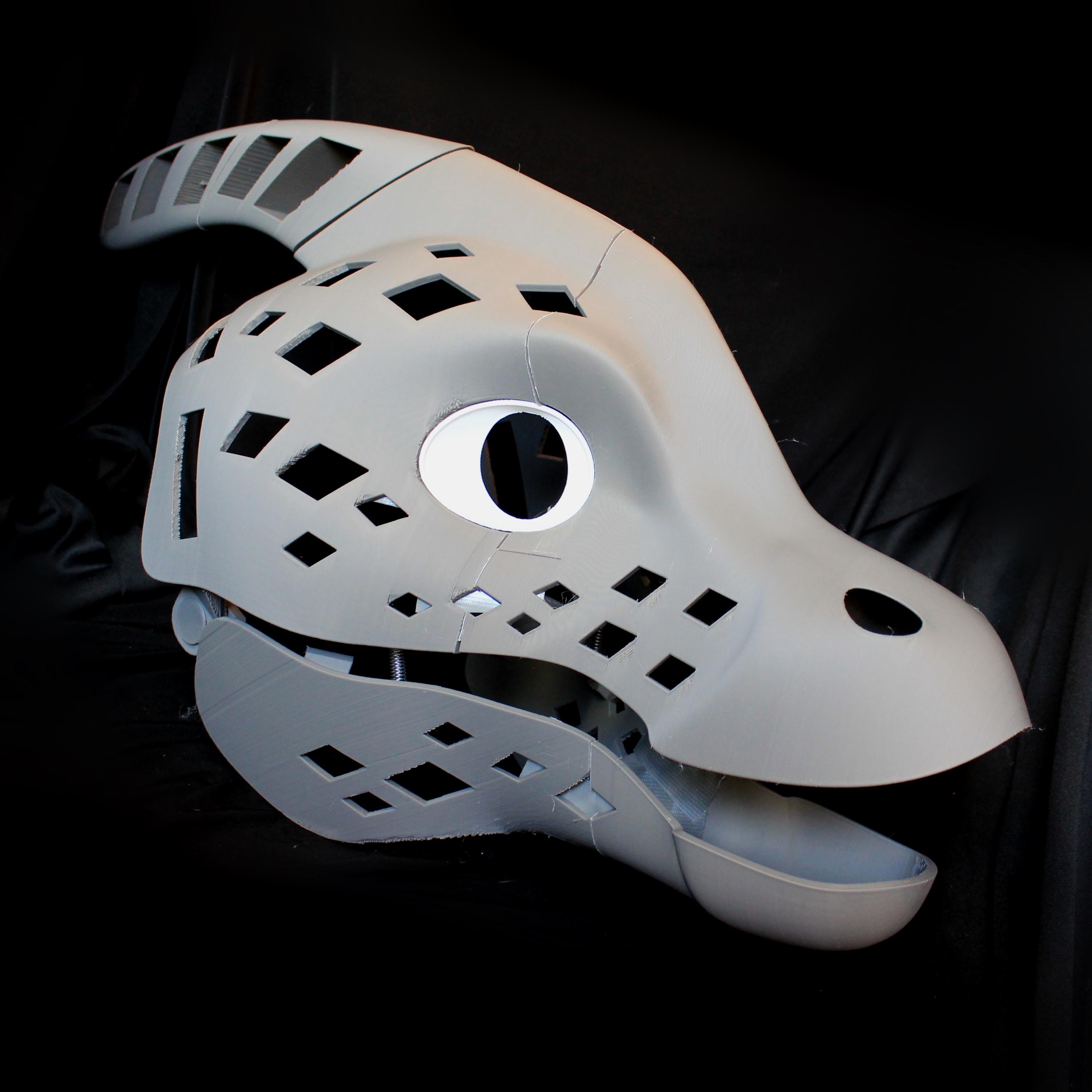 3D Printed Toony Parasaur Fursuit Head Base Kit (MADE TO ORDER)