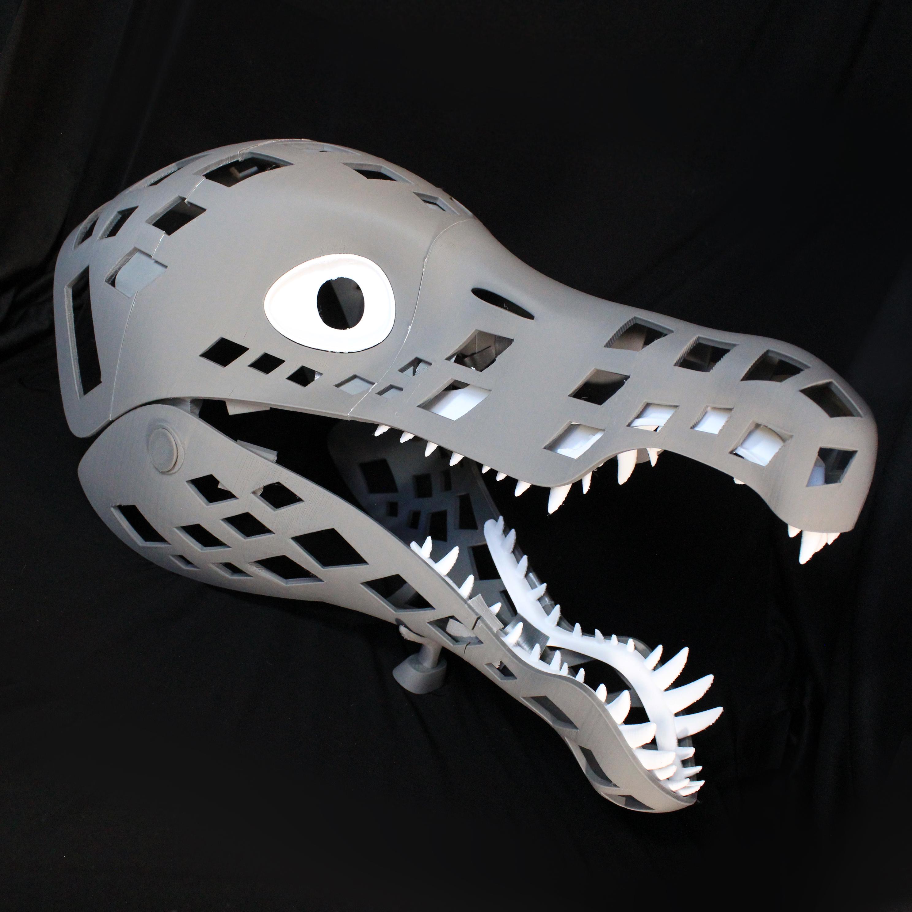3D Printed Toony Spinosaurus Fursuit Head Base Kit (MADE TO ORDER