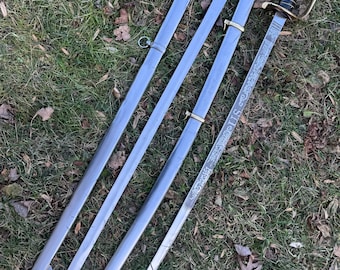 Handmade Accurate U.S Army Sword, 1840 United States Army NCO Sword, U.S Civil War 1850 Army Staff Field Officers Sword Comes With Scabbard