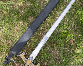 Custom Handmade Knight Templar Sword, 12th Century Crusader  Medieval Sword Comes With Black Leather Sheath Gift For Him Collection, Cosplay