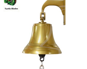 Solid Brass Ship Bell – Coastal Home Wall Decor