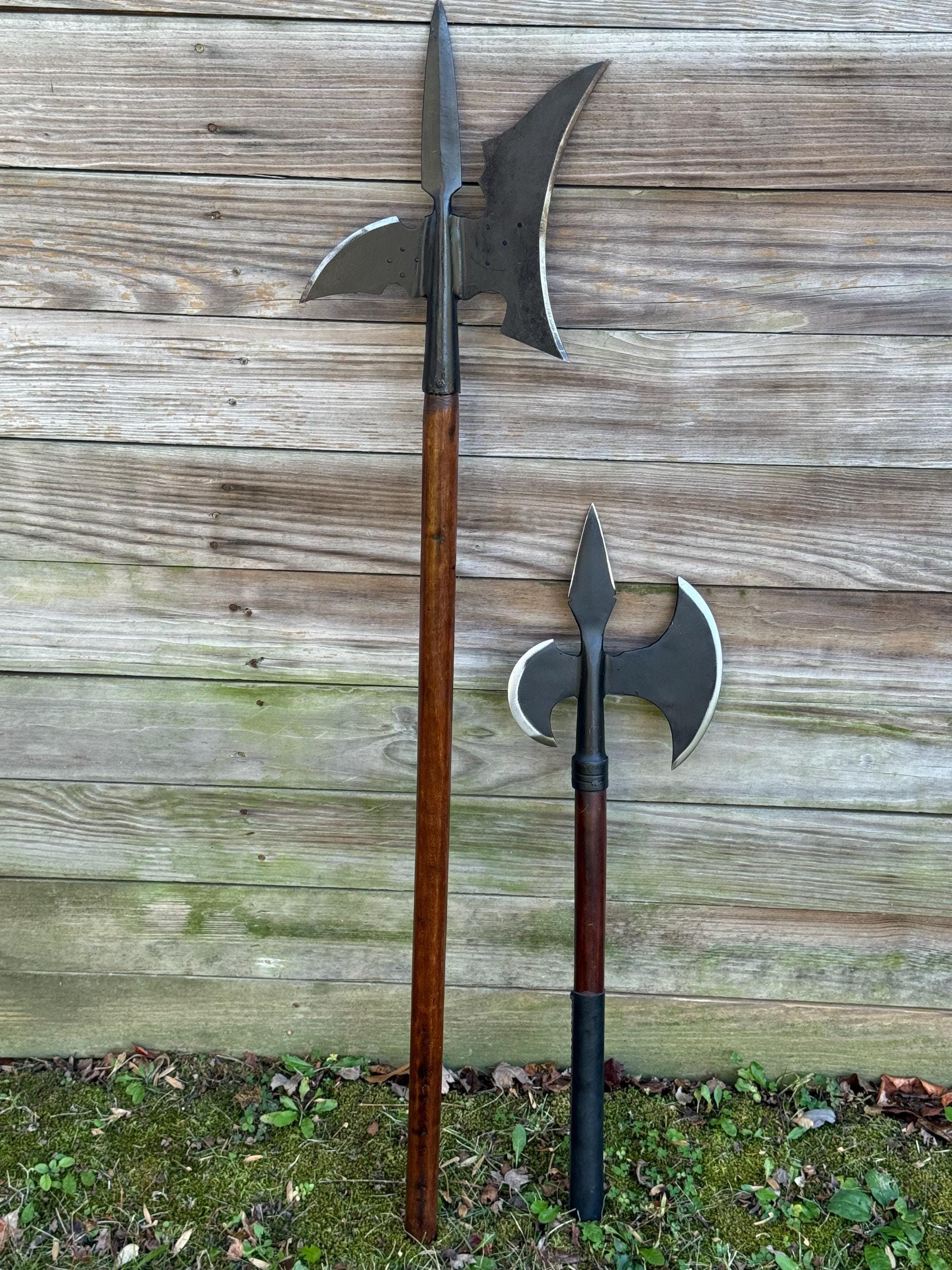 Handmade Triple Edged Viking Axe: Carbon Steel LARP Cosplay - Etsy