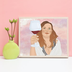 Custom portrait, custom illustration, portrait gift ideas, couple portrait, family portrait, Christmas gift ideas