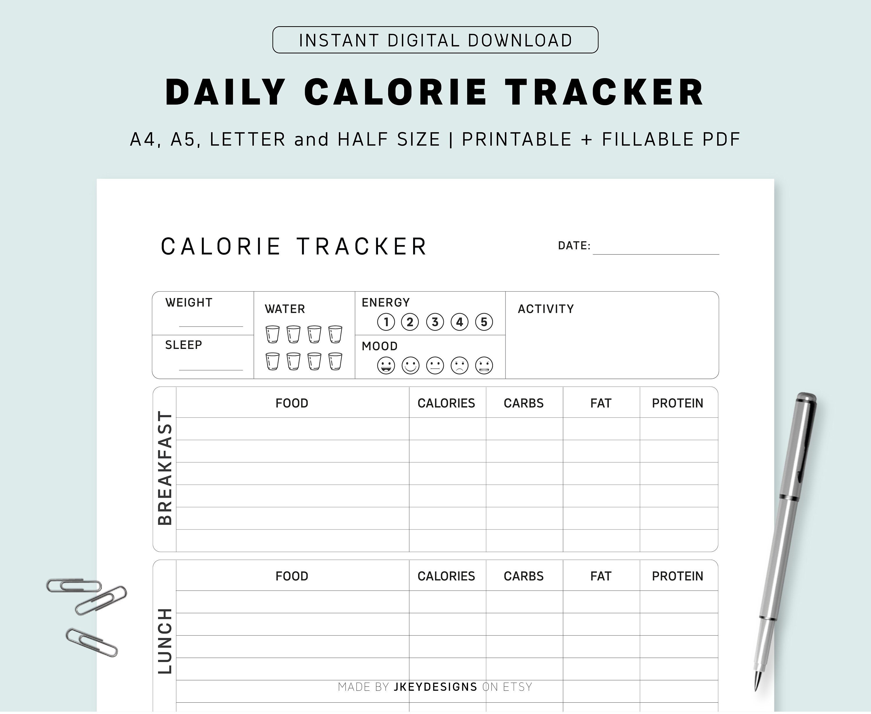 Calories Tracker Pdf