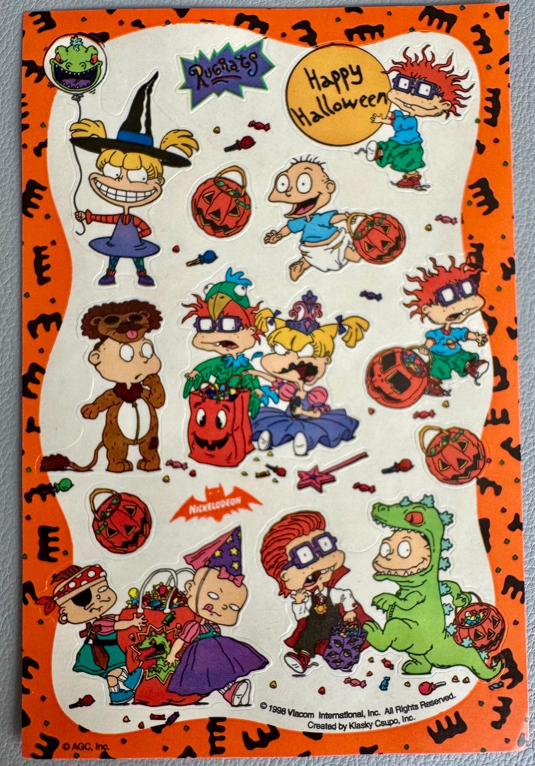 1990s Vintage Stickers: 2 Sticker Sheets Rugrats Vtg 1998 Viacom - Etsy