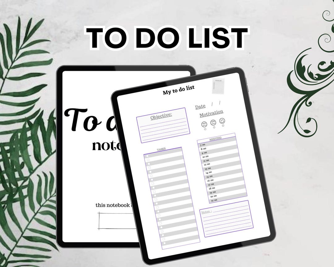 Editable To-do List Notebook, Printable Task Organizer for Easy ...